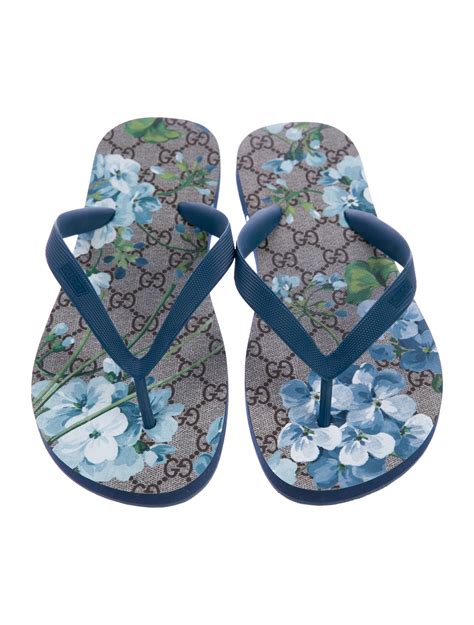 gucci shoes rose|gucci flip flops with flowers.